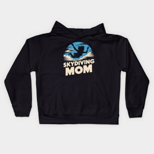 Skyding Mom. Funny Skydiving Kids Hoodie